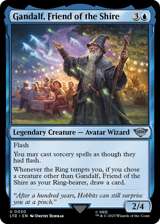 Gandalf, Friend of the Shire #50 U - Universes Beyond: The Lord of the Rings: Tales of Middle-earth Pokemon card