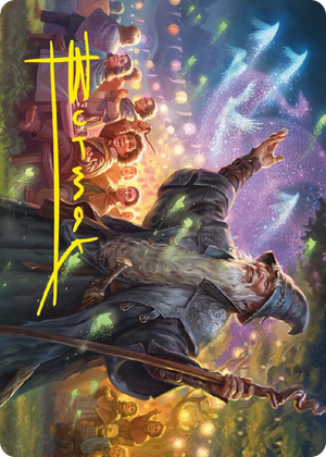 0005 Gandalf, Friend of the Shire Art Card (Gold-Stamped Signature) S Art Series: Universes Beyond: The Lord of the Rings: Tales of Middle-earth