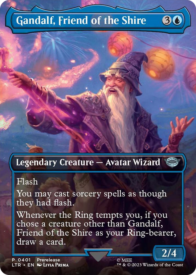 0401 Gandalf, Friend of the Shire (Borderless) P Universes Beyond: The Lord of the Rings: Tales of Middle-earth