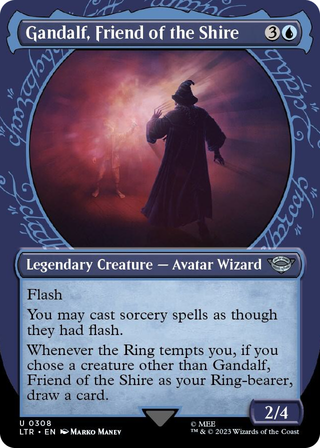 Gandalf, Friend of the Shire (Showcase) #308 U - Universes Beyond: The Lord of the Rings: Tales of Middle-earth Pokemon card