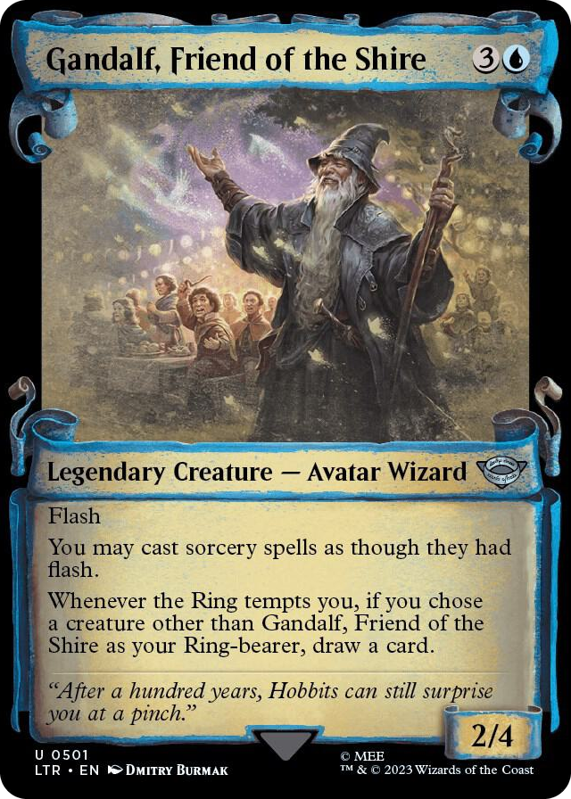 0501 Gandalf, Friend of the Shire (Showcase Scrolls) U Universes Beyond: The Lord of the Rings: Tales of Middle-earth