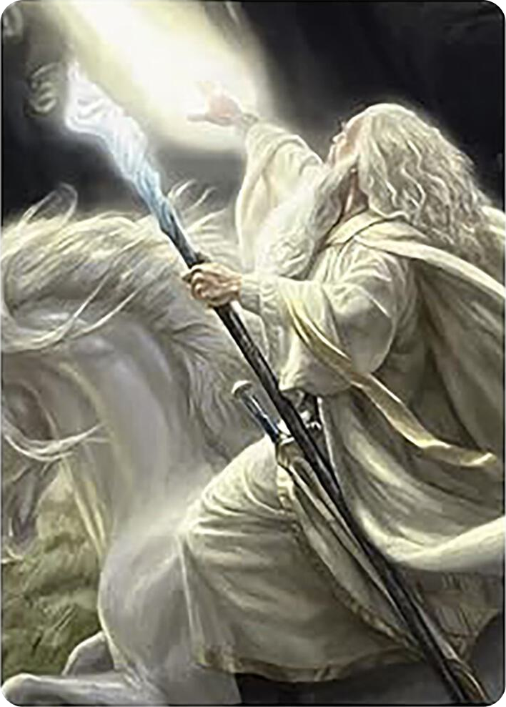 0017 Gandalf of the Secret Fire Art Card S Art Series: Universes Beyond: The Lord of the Rings: Tales of Middle-earth