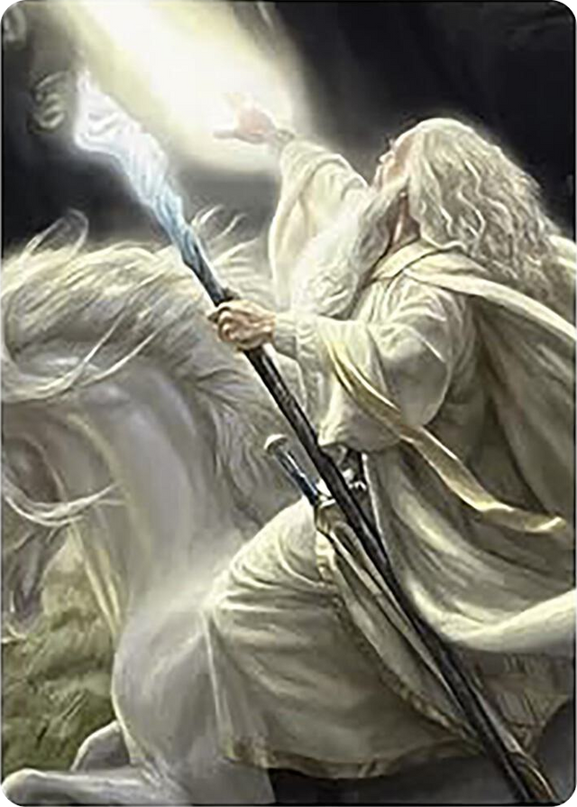 0017 Gandalf of the Secret Fire Art Card S Art Series: Universes Beyond: The Lord of the Rings: Tales of Middle-earth