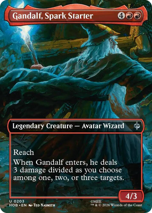 0203 Gandalf, Spark Starter (Borderless) U The Hobbit
