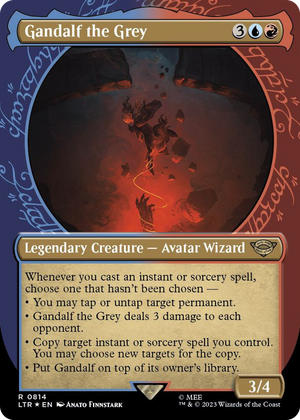 0814 Gandalf the Grey (Showcase) (Surge Foil) R Universes Beyond: The Lord of the Rings: Tales of Middle-earth