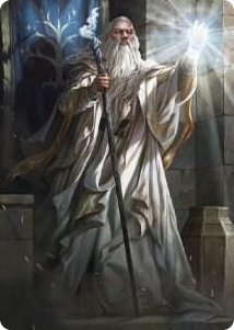 0003 Gandalf the White Art Card S Art Series: Universes Beyond: The Lord of the Rings: Tales of Middle-earth