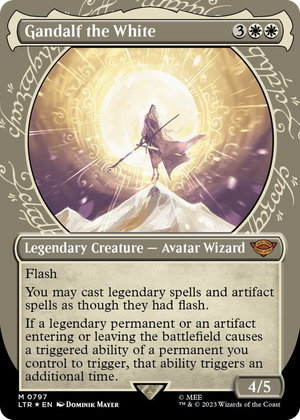 0797 Gandalf the White (Showcase) (Surge Foil) M Universes Beyond: The Lord of the Rings: Tales of Middle-earth