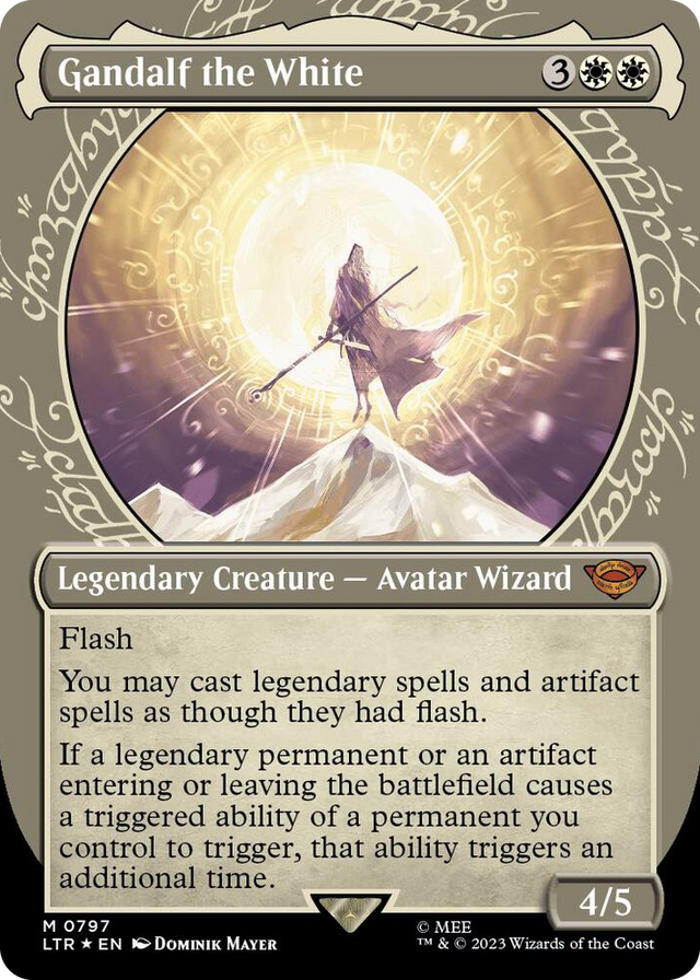 0797 Gandalf the White (Showcase) (Surge Foil) M Universes Beyond: The Lord of the Rings: Tales of Middle-earth
