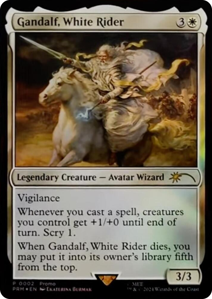 0002 Gandalf, White Rider P Unique and Miscellaneous Promos