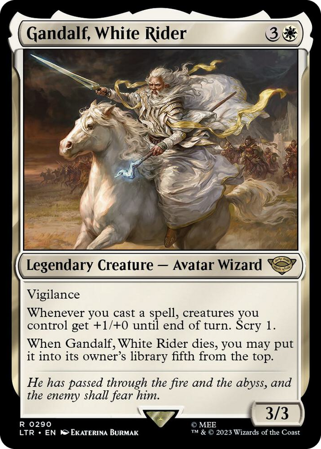 0290 Gandalf, White Rider R Universes Beyond: The Lord of the Rings: Tales of Middle-earth