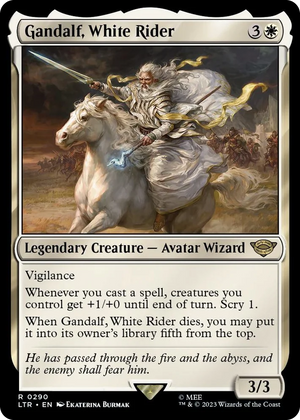 0290 Gandalf, White Rider R Universes Beyond: The Lord of the Rings: Tales of Middle-earth