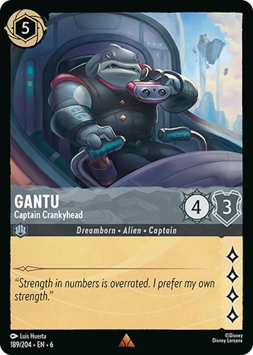 0189 Gantu - Captain Crankyhead Rare Azurite Sea