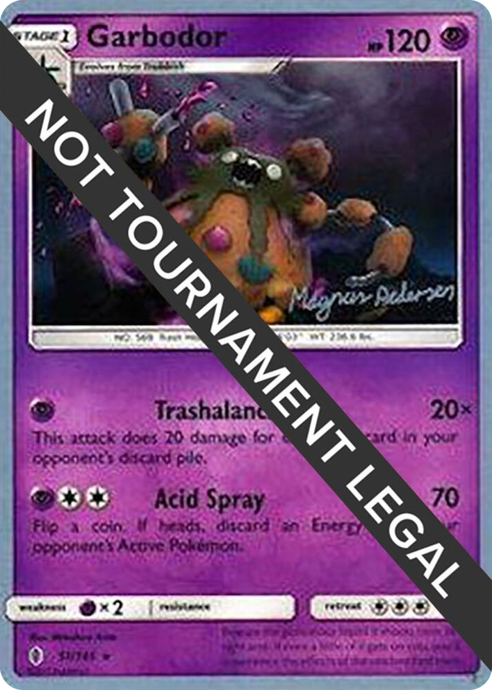 0051 Garbodor (51) - 2018 (Magnus Pedersen) Rare World Championship Decks