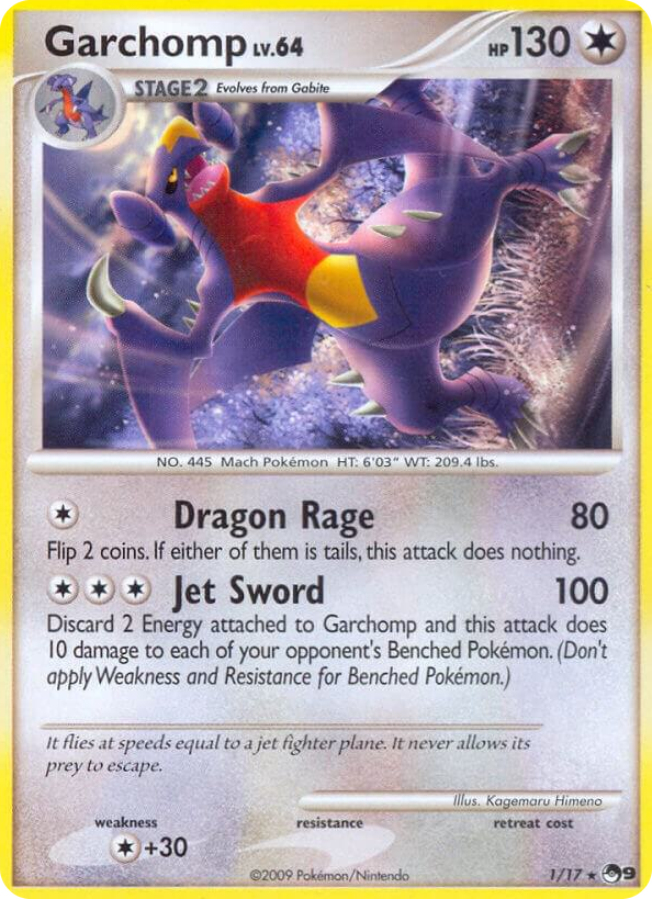 0001 Garchomp Rare POP Series 9