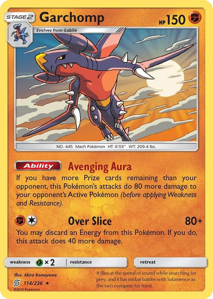 0114 Garchomp - 114/236 (SM Unified Minds) Rare Deck Exclusives