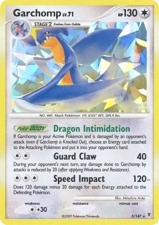 0005 Garchomp - 5/147 (Cracked Ice Holo) Rare Deck Exclusives