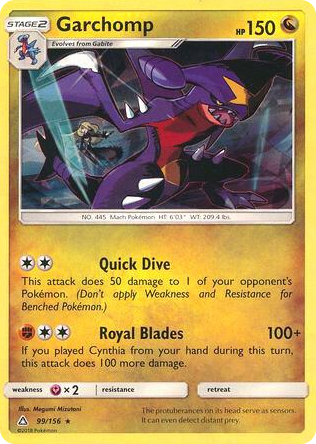 0099 Garchomp - 99/156 (Cracked Ice Holo) Rare Deck Exclusives