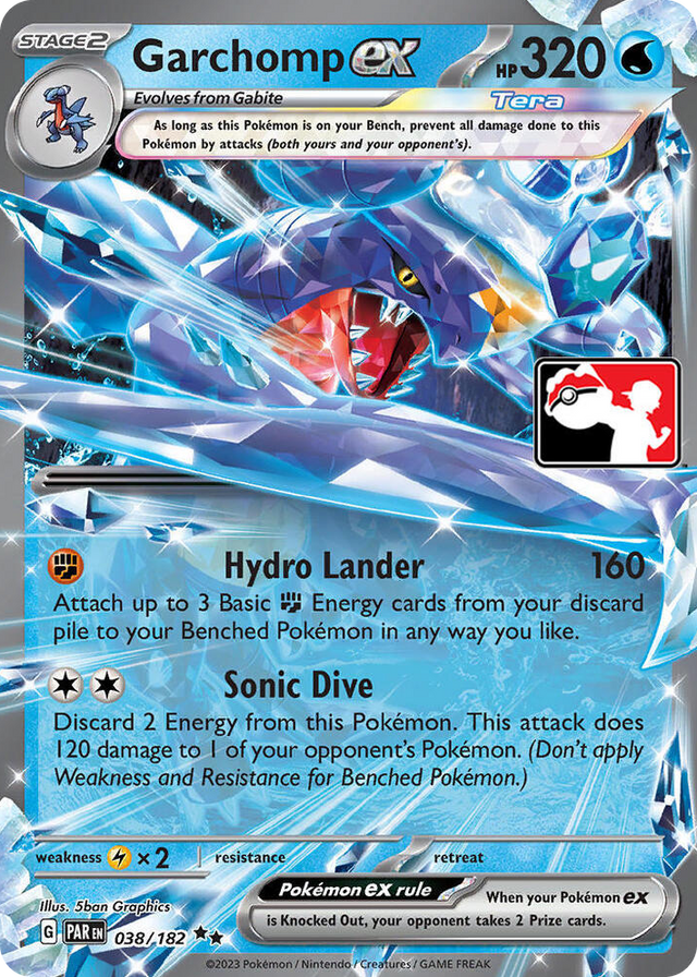 0038 Garchomp ex Double Rare Prize Pack Series Cards