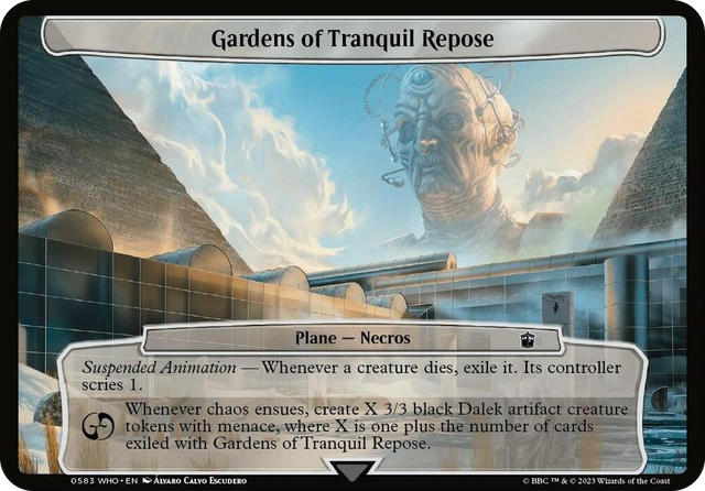 0583 Gardens of Tranquil Repose T Planechase: Universes Beyond: Doctor Who