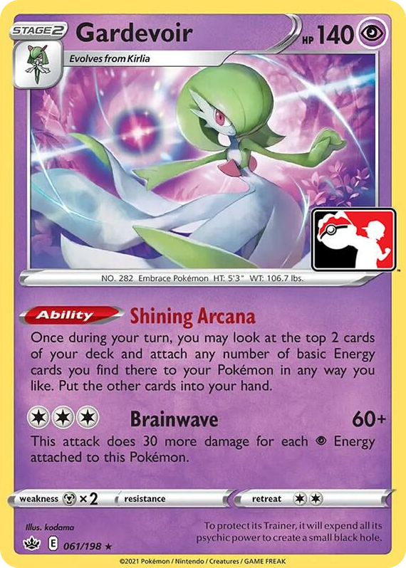 0061 Gardevoir Rare Prize Pack Series Cards