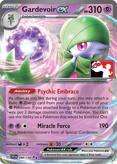0086 Gardevoir ex Ultra Rare Prize Pack Series Cards