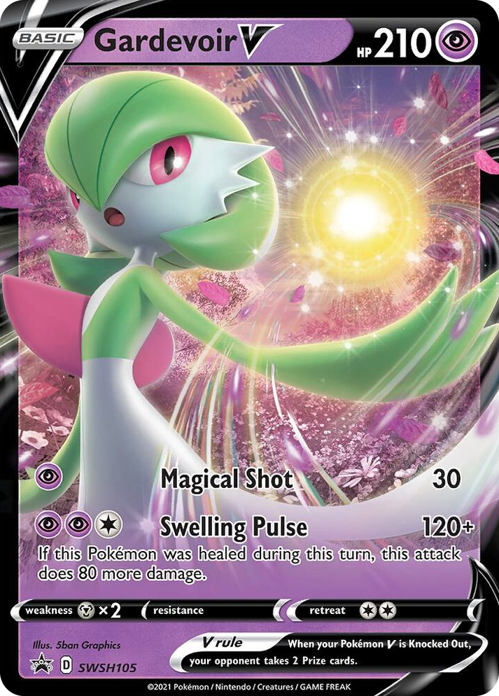 0105 Gardevoir V - SWSH105 Promo Sword & Shield Promo Cards