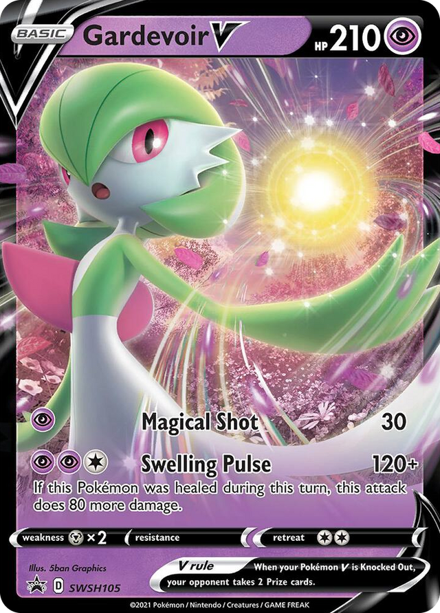 0105 Gardevoir V - SWSH105 Promo Sword & Shield Promo Cards