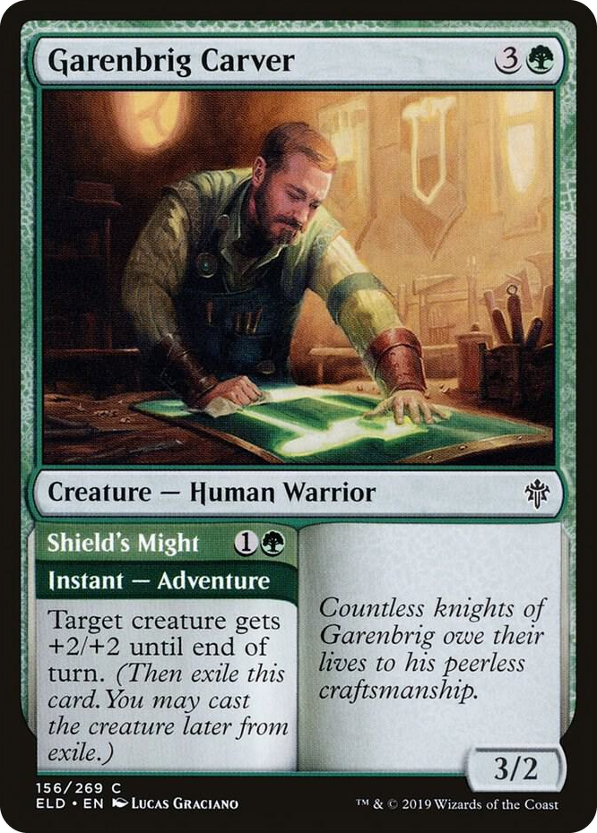 0156 Garenbrig Carver C Throne of Eldraine