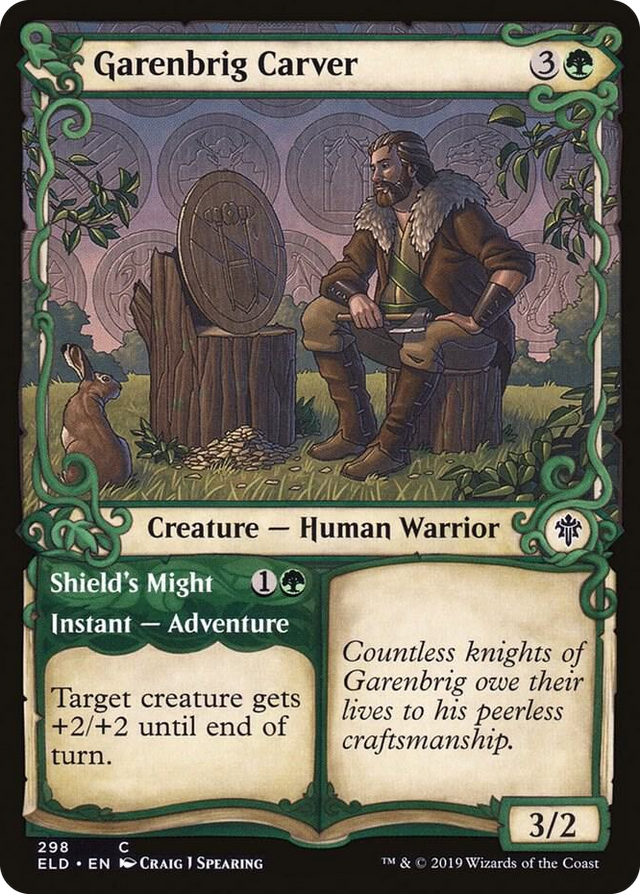 0298 Garenbrig Carver (Showcase) C Throne of Eldraine