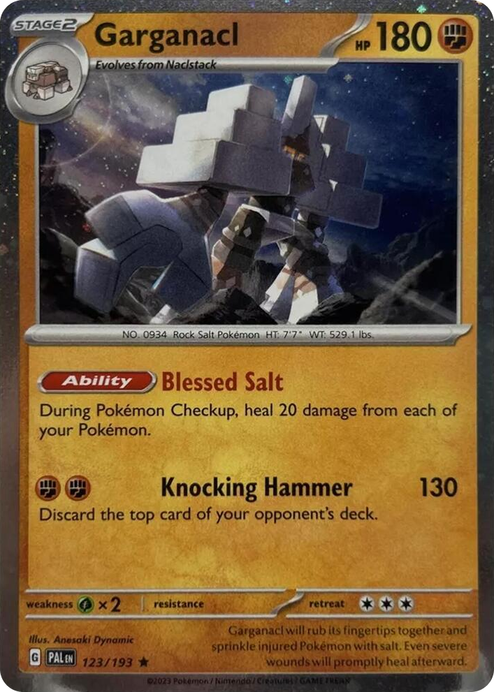 0123 Garganacl (Cosmos Holo) Rare Blister Exclusives