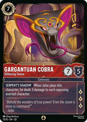0013 Gargantuan Cobra - Slithering Statue None Illumineer's Quest: Palace Heist