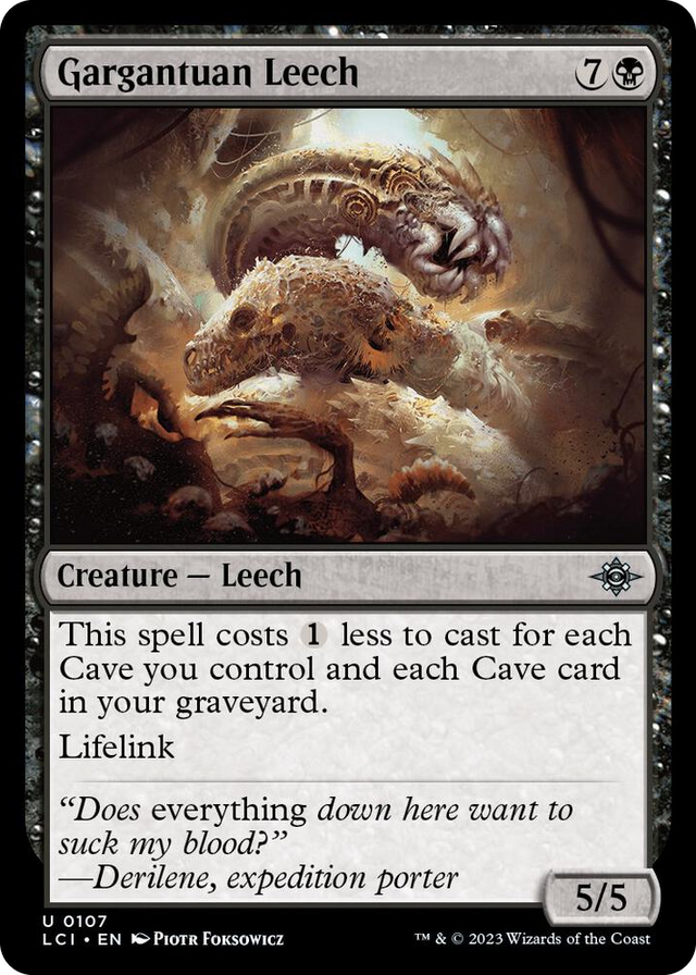 0107 Gargantuan Leech U The Lost Caverns of Ixalan