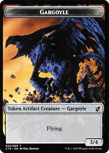 0022 Gargoyle // Egg Double-Sided Token T Commander 2019