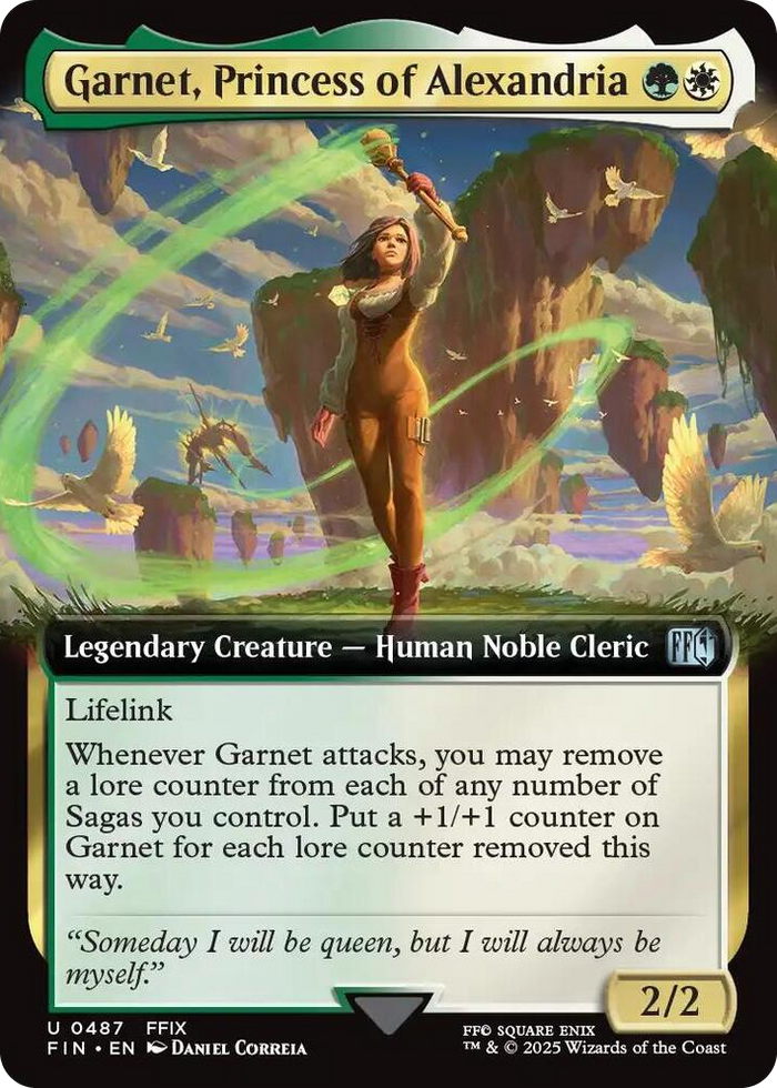 Garnet, Princess of Alexandria (Extended Art) #487 U - FINAL FANTASY Pokemon card