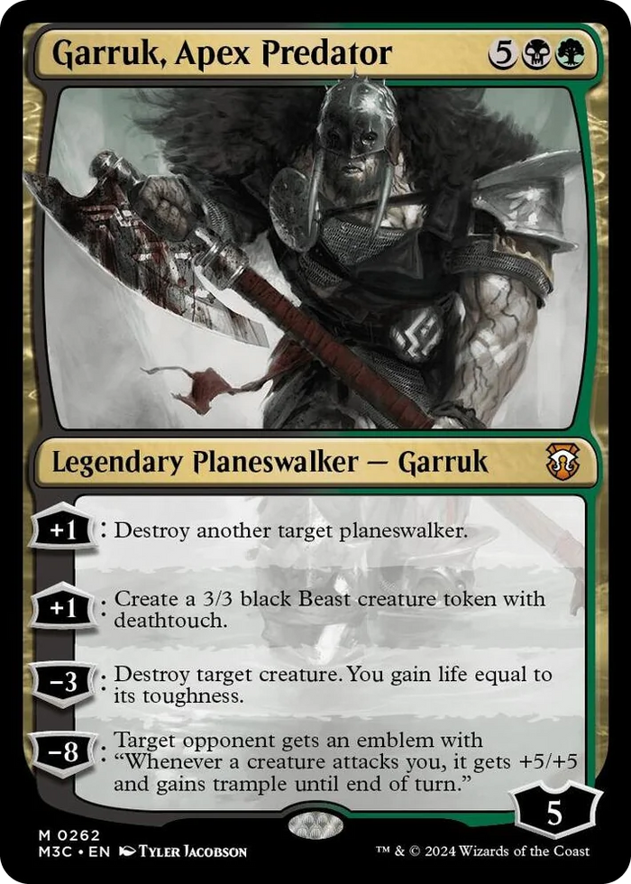 0262 Garruk, Apex Predator (Ripple Foil) M Commander: Modern Horizons 3