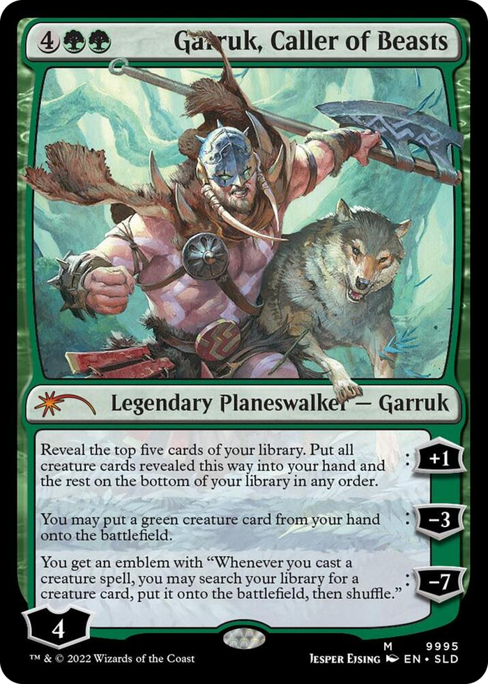 Garruk, Caller of Beasts #9995 M - Secret Lair Drop Series Pokemon card