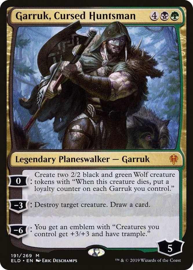 0191 Garruk, Cursed Huntsman M Throne of Eldraine