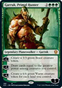 0190 Garruk, Primal Hunter M Commander 2021