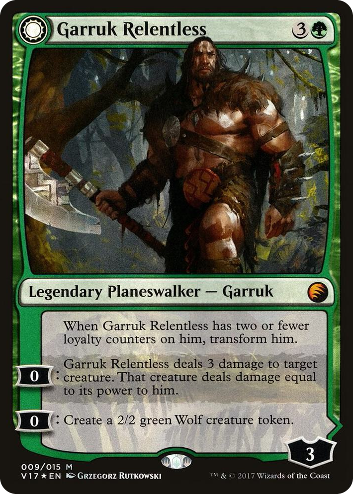 0009 Garruk Relentless M From the Vault: Transform
