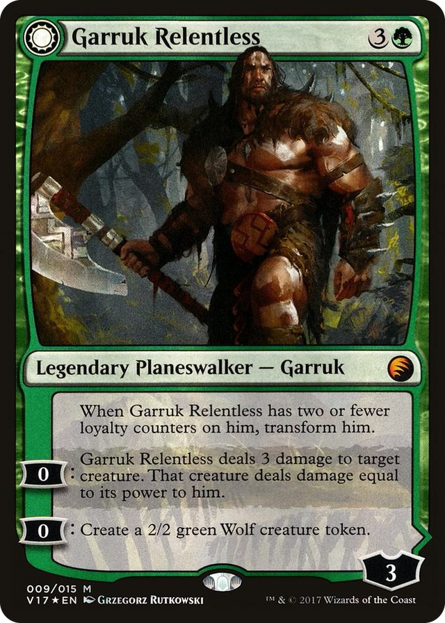 0009 Garruk Relentless M From the Vault: Transform
