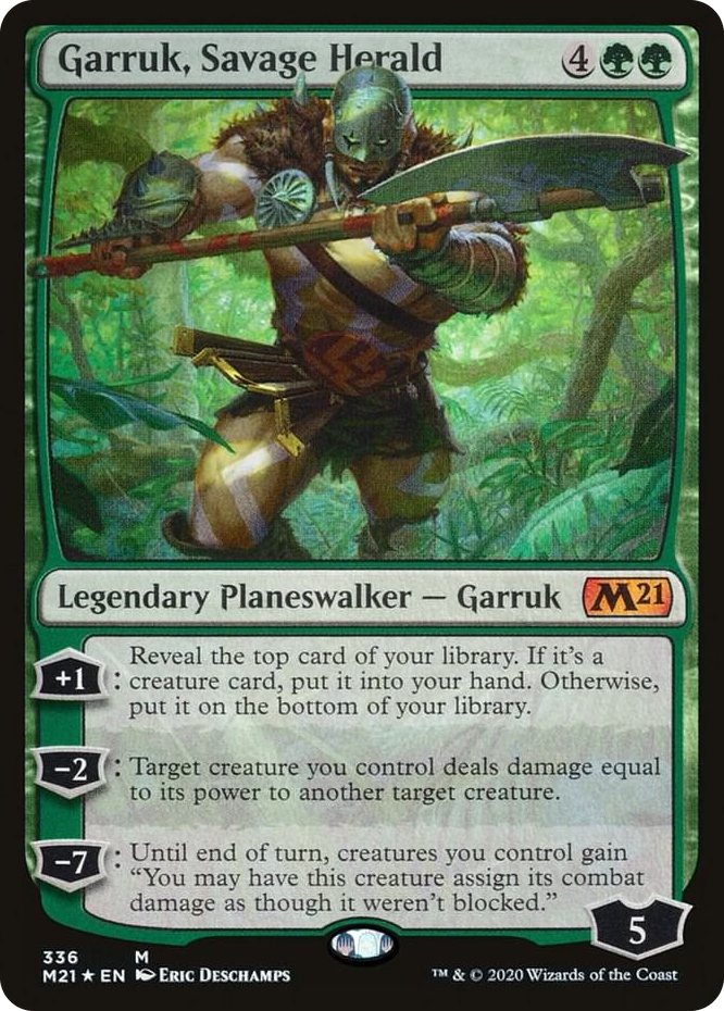 0336 Garruk, Savage Herald M Core Set 2021