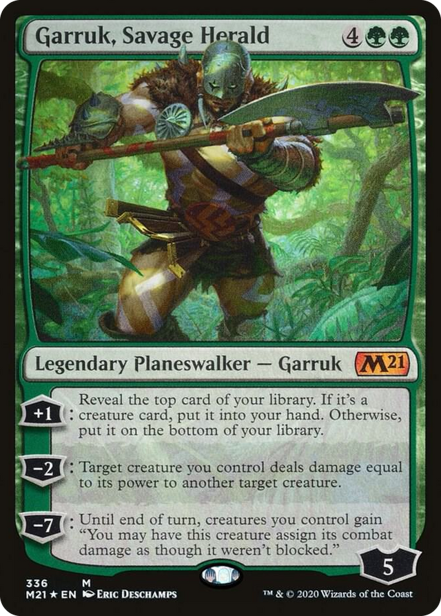 0336 Garruk, Savage Herald M Core Set 2021