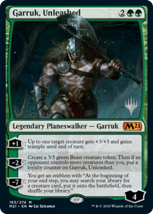 0183 Garruk, Unleashed M Promo Pack: Core Set 2021