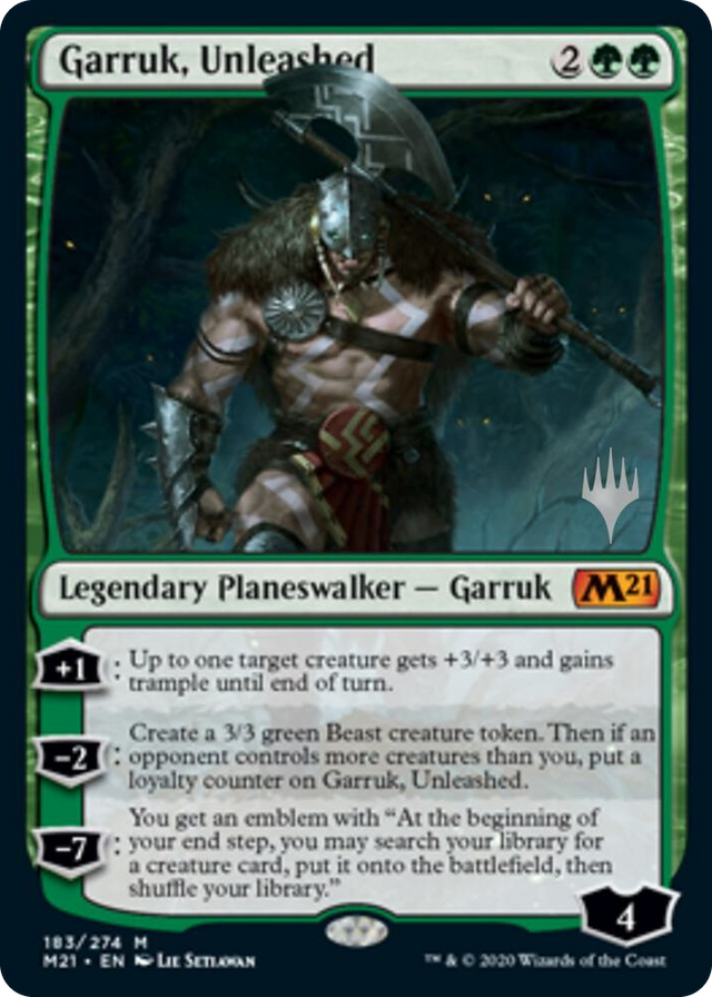 0183 Garruk, Unleashed M Promo Pack: Core Set 2021