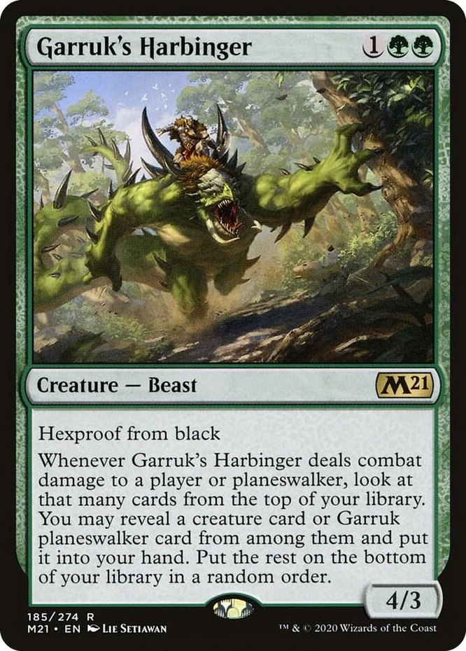 0185 Garruk's Harbinger R Core Set 2021