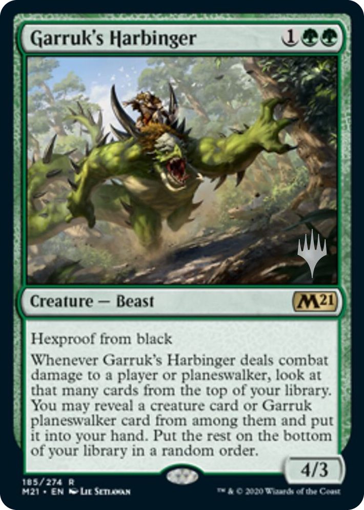 0185 Garruk's Harbinger R Promo Pack: Core Set 2021
