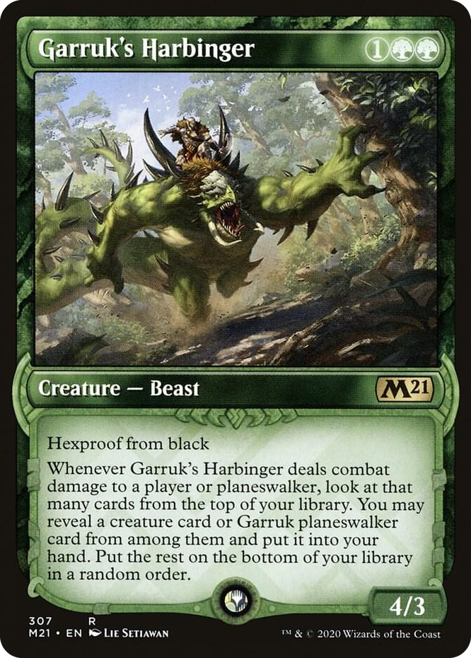 0307 Garruk's Harbinger (Showcase) R Core Set 2021