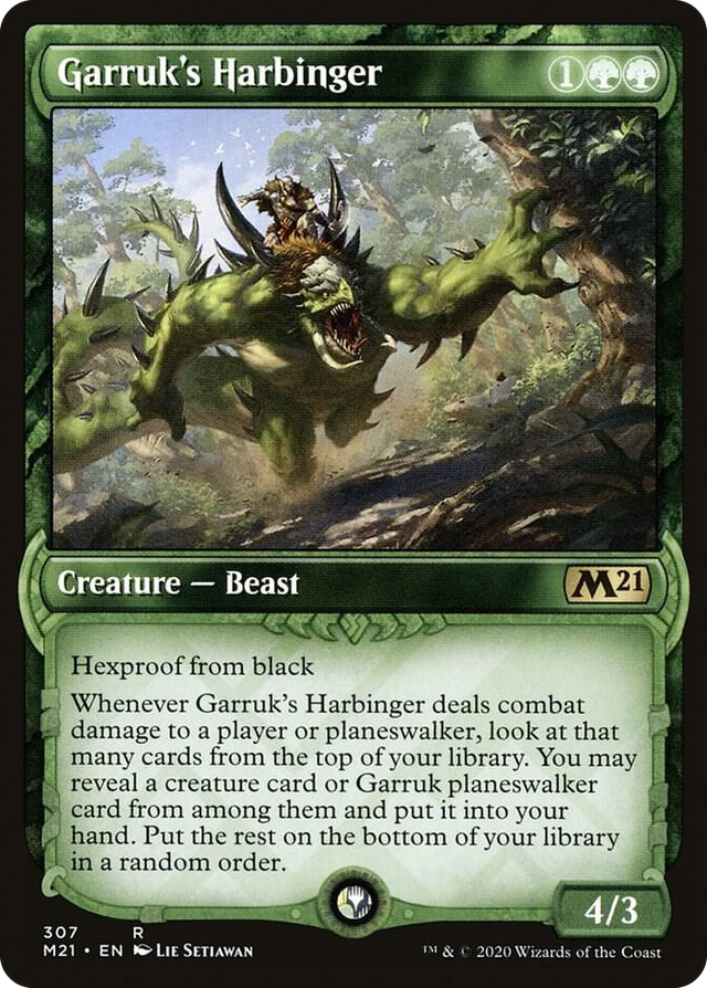 0307 Garruk's Harbinger (Showcase) R Core Set 2021