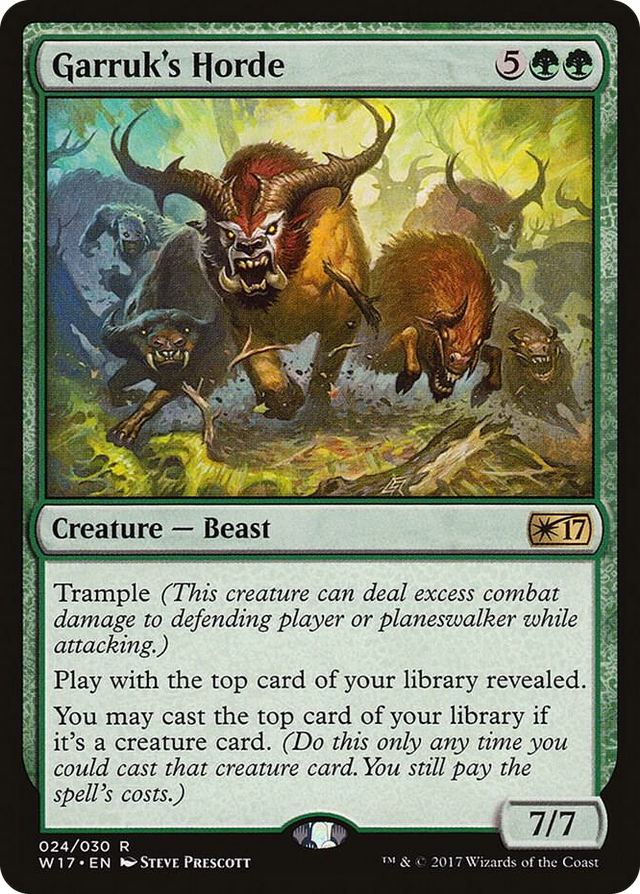 0024 Garruk's Horde R Welcome Deck 2017