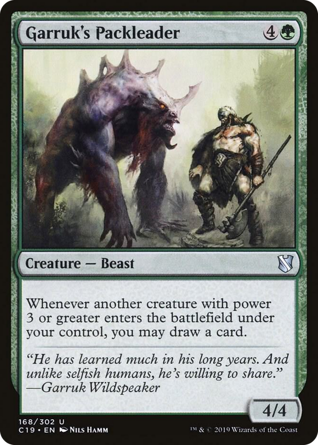 0168 Garruk's Packleader U Commander 2019